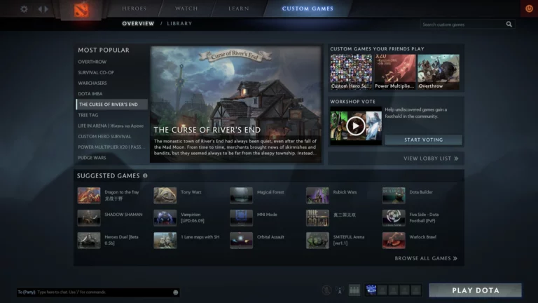 dota 2 custom games