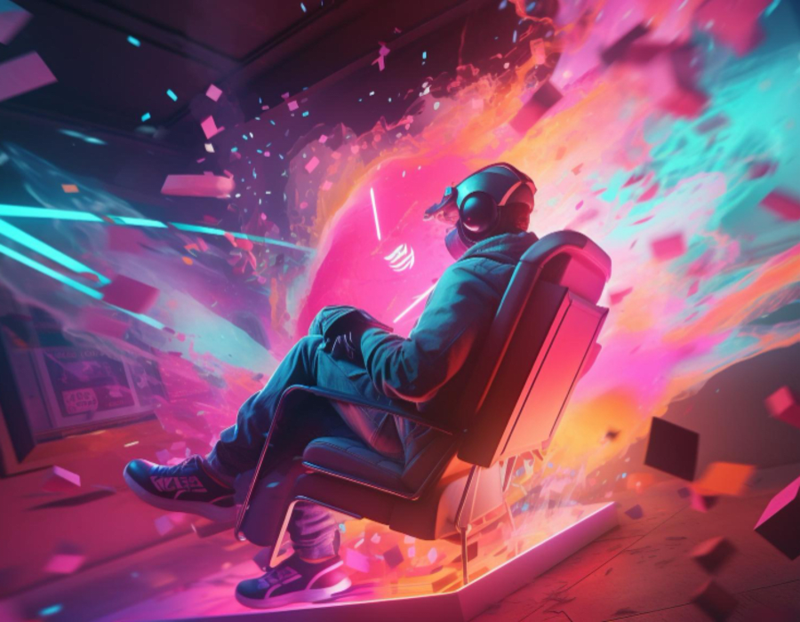 gamer playing via cloud stream on smartphone”