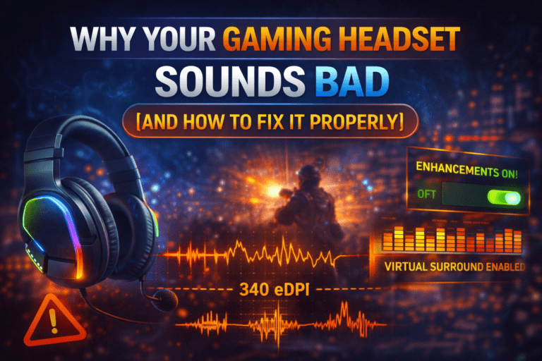 why my gaming headset sounds bad