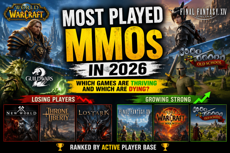 most played MMOs 2026
