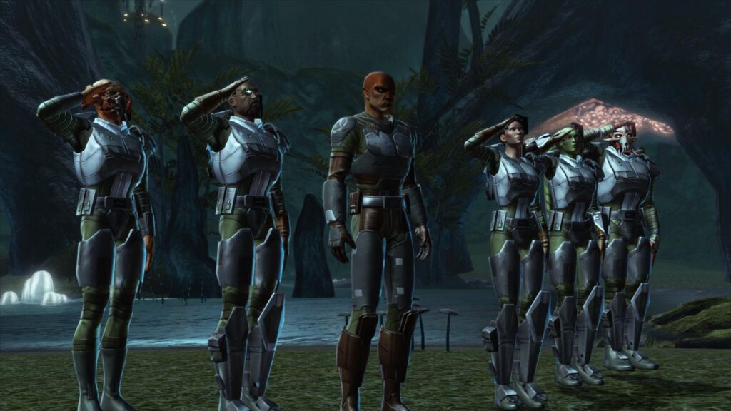 SWTOR class story and character dialogue scene
